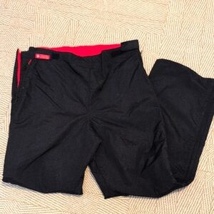 Columbia Reversible Black Red Snowboard Ski Snow Pants Not Padded Size Large